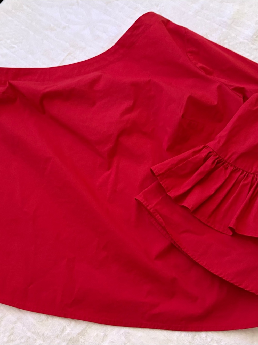 Vibrant Red Off Shoulder Top❤️